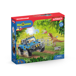 Schleich 41464 Terreinwagen Met Dino-Buitenpost