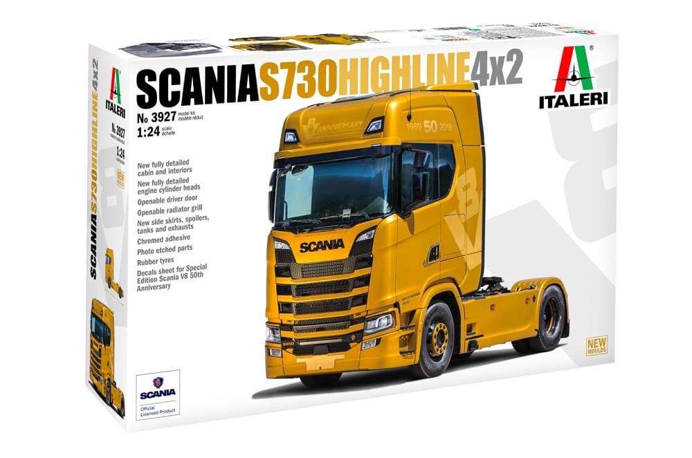 Italeri 3927 Scania S730 Highline 4x2 Truckmodell Bausatz 1:24