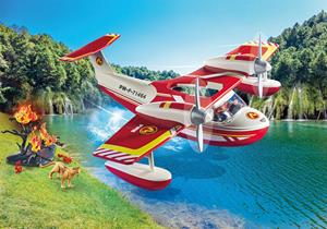 PLAYMOBIL Action Heroes 71463 Feuerwehrflugzeug mit Löschfunktion