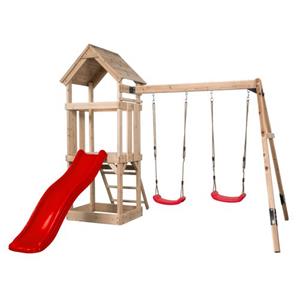 Swing King Swingking Speeltoestel Noa Met Glijbaan Rood 265cmx280x234cm