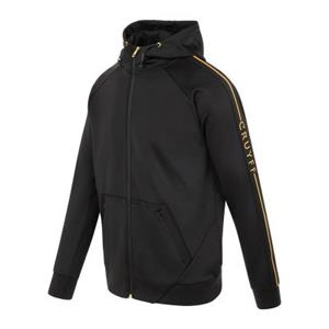 Sportus.nl Cruyff - Patron Hooded Trainingsjack - Zwart/ Goud
