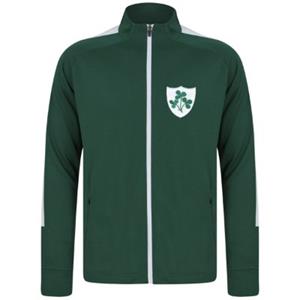 Sportus.nl Rugby Vintage - Ierland The Shamrocks Trainingsjack - Groen/ Wit