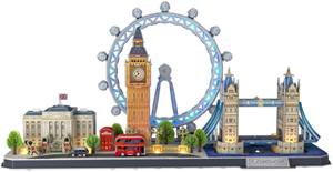 CubicFun 3D Puzzel - City Line London LED (107 stukjes)