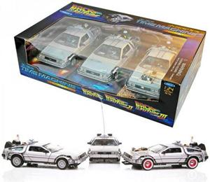 Brinic Modelcars Welly Delorean DMC Back to the Future 1+2+3 Gift box