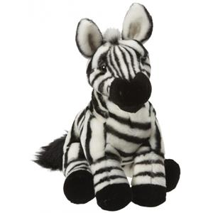 Nature Planet Pluche zebra knuffel van 27 cm -