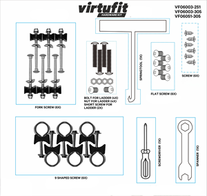 Virtufit onderdelen Hardware Kit VF06003-251, VF06003-305,  VF06051-305