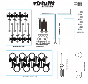 Virtufit onderdelen Hardware Kit VF06015-274, VF06015-305, VF06015-366, VF06016-274, VF06016-305, VF06016-366