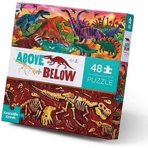 Crocodile Creek puzzel boven en onder dino's 48st