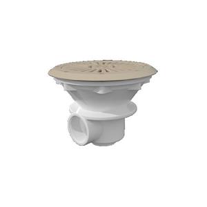 Bodemafvoer ABS 210mm 1½ - voor foliebaden, beige