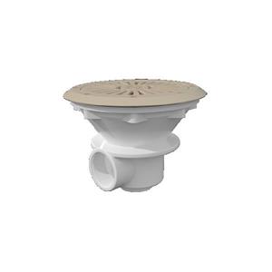 Astral Bodemafvoer ABS 210mm 1½ - voor foliebaden, beige