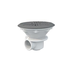Bodemafvoer ABS 210mm 1½ - voor foliebaden, Grijs