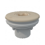 Inspuiter met borgmoer voor prefab foliebaden, kleur Beige