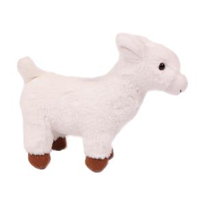 PIA Soft Toys Knuffeldier Geit - zachte pluche stof - premium kwaliteit knuffels - wit - 22 cm -