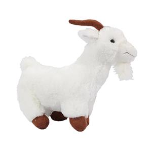 PIA Soft Toys Knuffeldier Geit - zachte pluche stof - premium kwaliteit knuffels - wit - 23 cm -