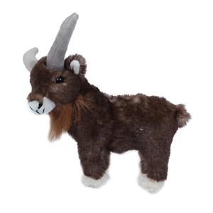 PIA Soft Toys Knuffeldier Geit/bok - zachte pluche stof - premium kwaliteit knuffels - bruin - 20 cm -