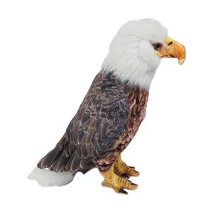 PIA Soft Toys Knuffeldier Arend/Adelaar - zachte pluche stof - bruin/wit - premium kwaliteit knuffels - Roofvogels -