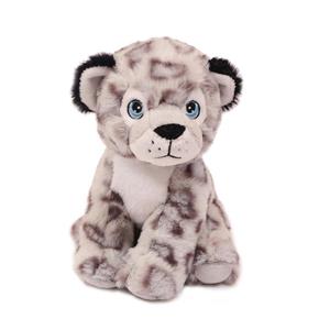 Knuffeldier Sneeuwluipaard - zachte pluche stof - lichtgrijs - premium kwaliteit knuffels - 20 cm -