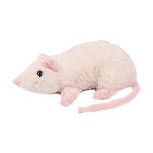 PIA Soft Toys Knuffeldier Muis - zachte pluche stof - premium kwaliteit knuffels - wit - 18 cm -