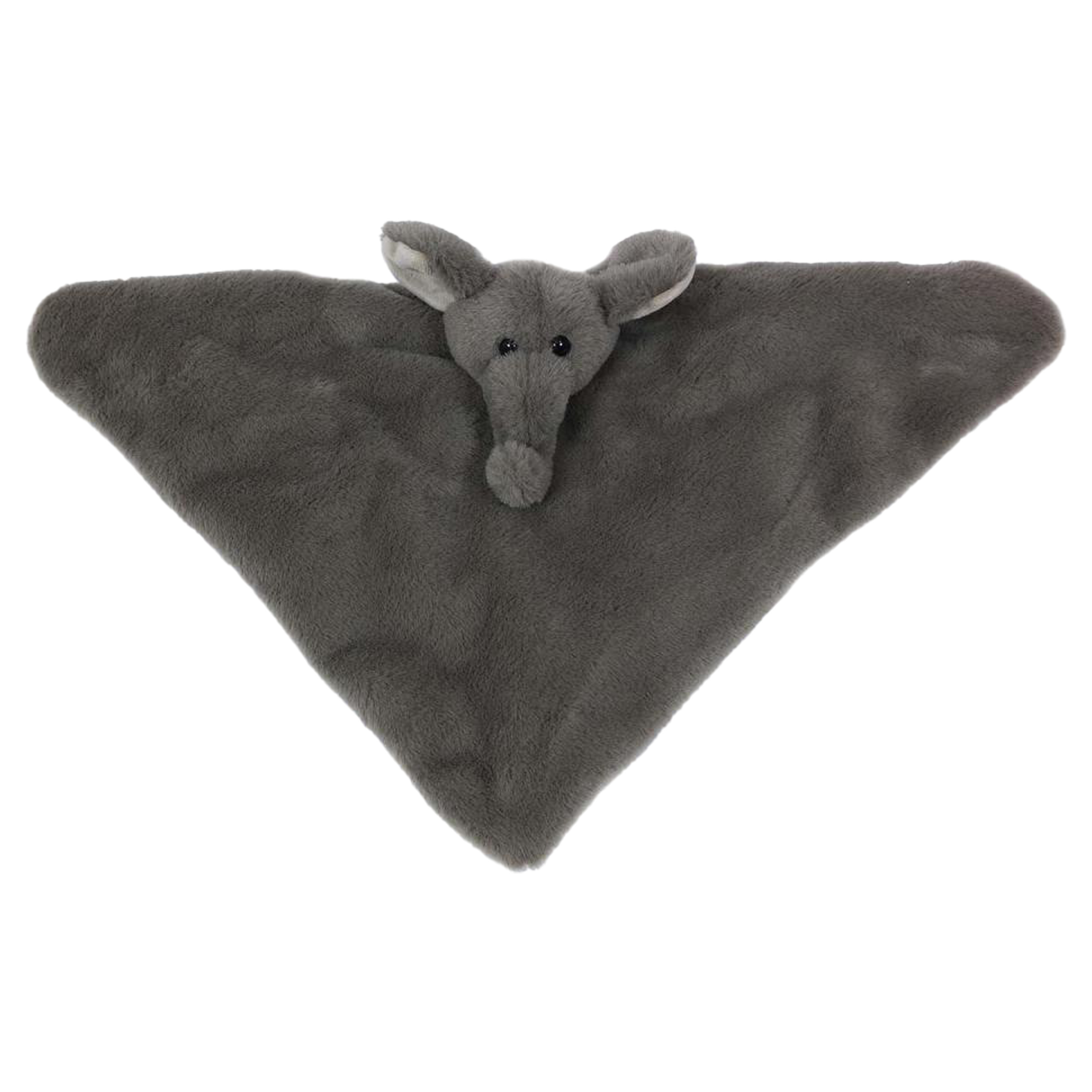 PIA Soft Toys Knuffeldier Olifant - zachte pluche stof - tuttel/knuffeldoekje - grijs - 45 cm -