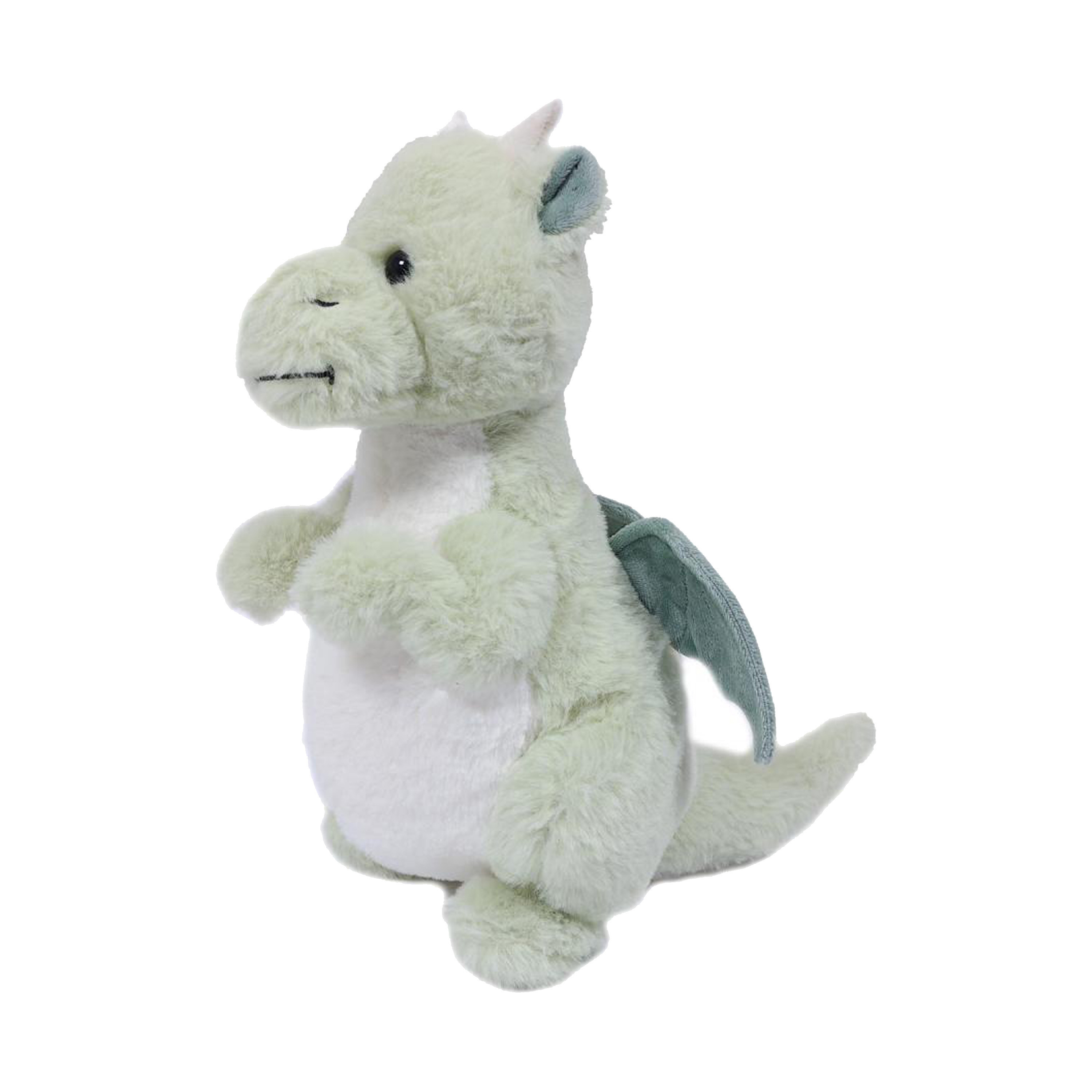 PIA Soft Toys Knuffeldier Draak - zachte pluche stof - premium kwaliteit knuffels - groen - 30 cm -