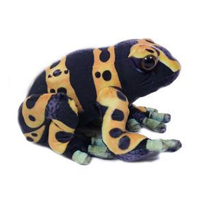 Knuffeldier Kikker - Giftige boomkikkers - premium kwaliteit knuffels - geel - 24 cm -