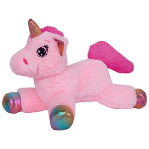 Sandy Knuffeldier Eenhoorn Mistica - zachte pluche stof - dieren knuffels - roze - 30 cm -