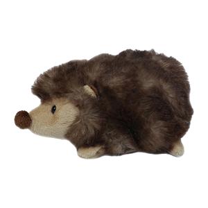 Knuffeldier Egel - zachte pluche stof - bruin - kwaliteit knuffels - 15 cm -