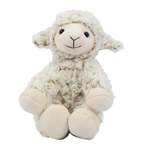 PIA Soft Toys Knuffeldier Schaap/lammetje - zachte pluche stof - premium kwaliteit knuffels - wit - 19 cm -