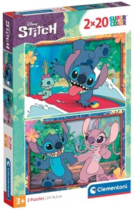 Stitch Puzzel (2x20 stukjes)