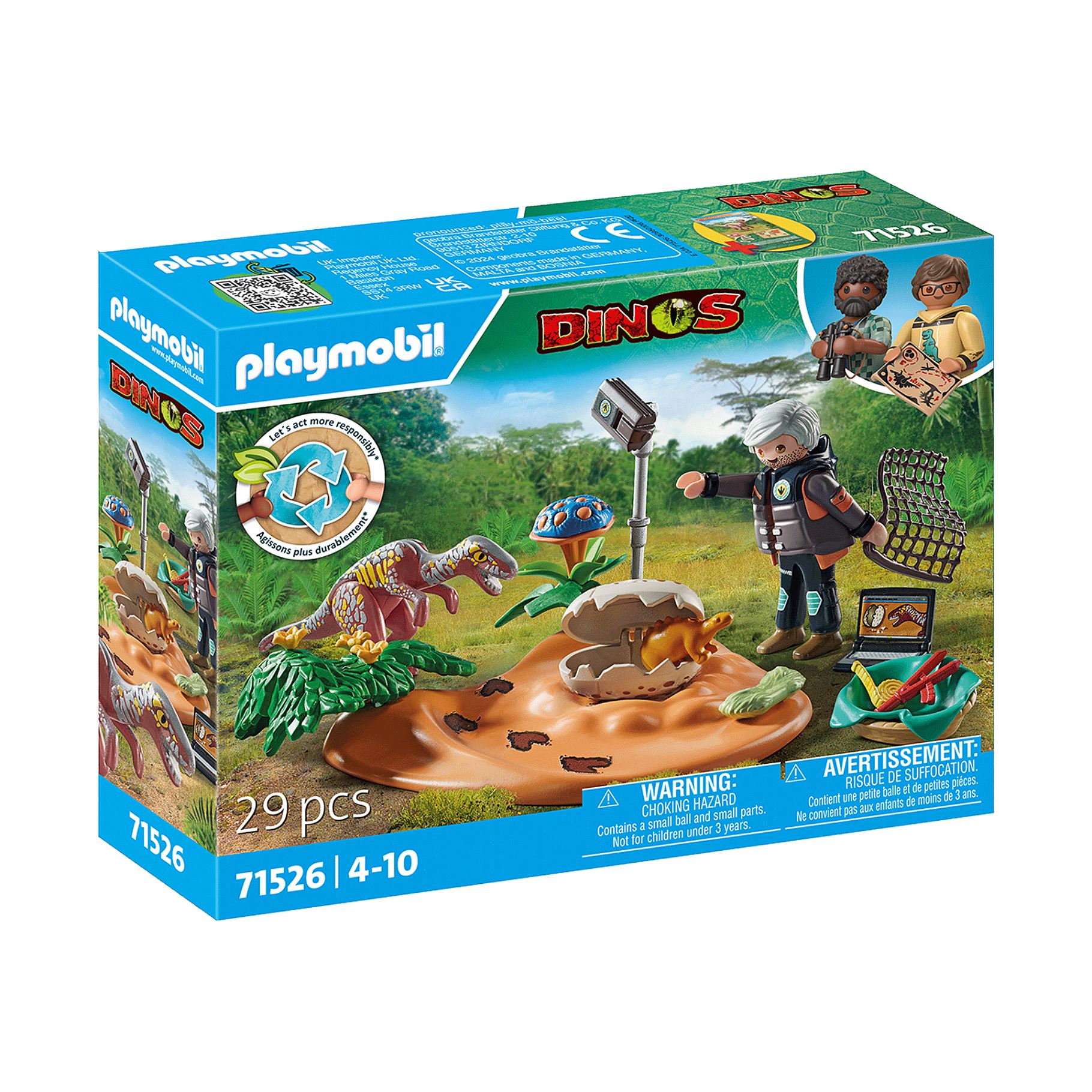Top1Toys Playmobil 71526 Dinos Stegosaurusnest Met Eierdief