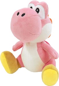 Together Plus Super Mario - Pink Yoshi Knuffel (20 cm)