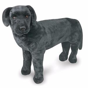 Melissa & Doug Mega knuffel hond zwarte labrador -
