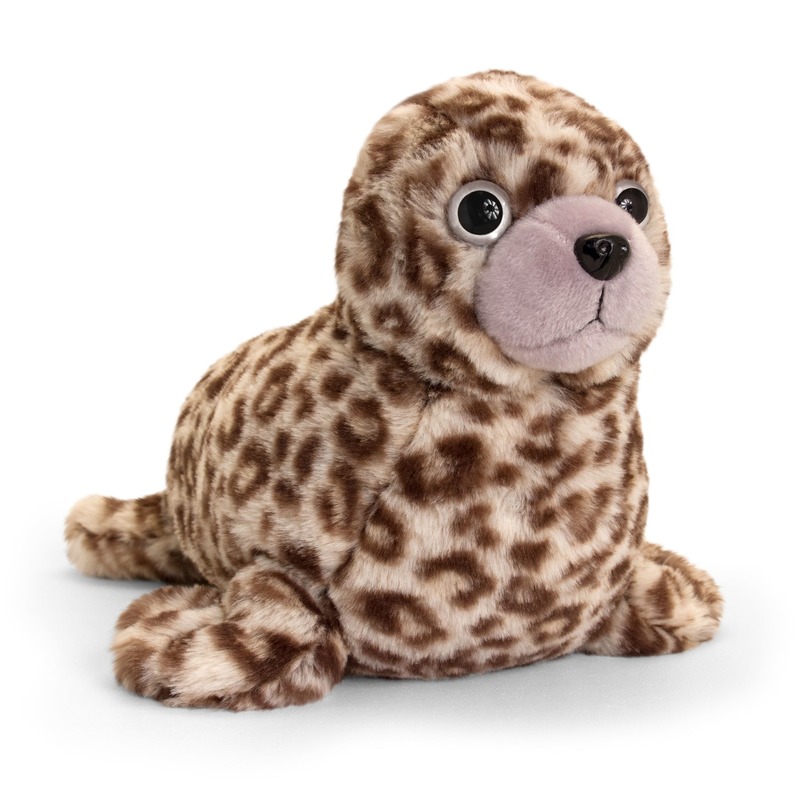 Keel Toys pluche bruine zeehond knuffel 35 cm -
