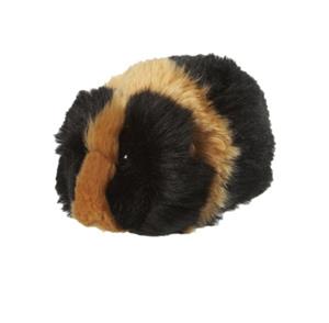 Pluche zwart met bruine cavia 13 cm -
