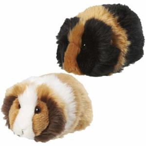 Nature Planet 2x stuks Cavia knuffels 13 cm in 2 kleuren combinaties -