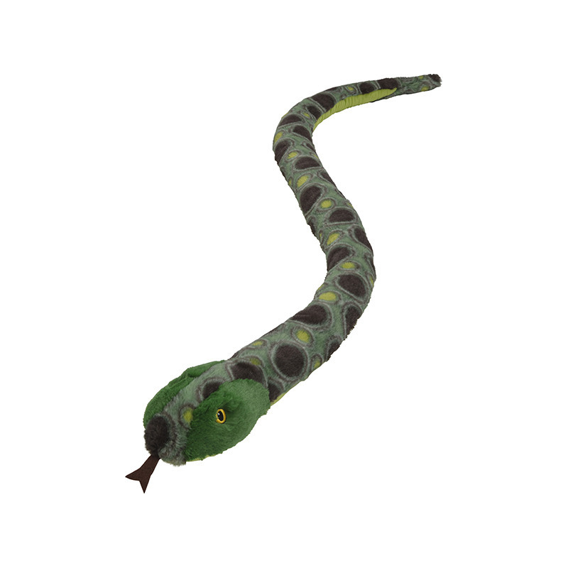 Nature Planet Pluche dieren knuffels Anaconda slang van 150 cm -