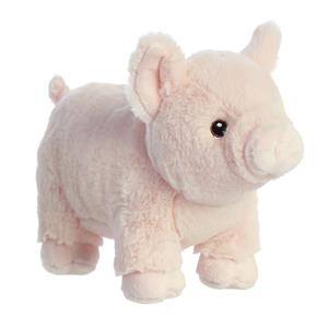 Aurora Pluche dieren knuffels varken/biggetje van 24 cm -