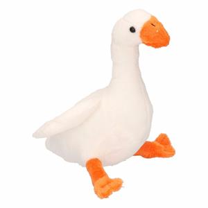 Cornelissen Pluche knuffel witte gans 18 cm -