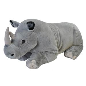 Wild Republic Pluche grote neushoorn knuffel 76 cm -