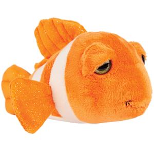 Suki Gifts pluche Clownvis knuffeldier - cute eyes - oranje - 25 cm -