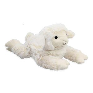 pluche lammetje/schaap knuffeldier - wit - liggend - 22 cm -