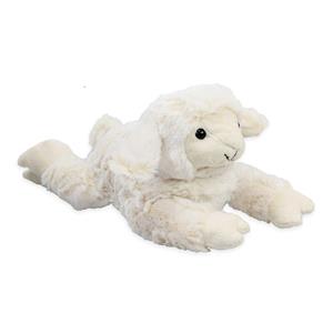 pluche lammetje/schaap knuffeldier - wit - liggend - 28 cm -