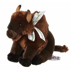 Nature Planet Bizon/buffel pluche knuffel dier van 18 cm -