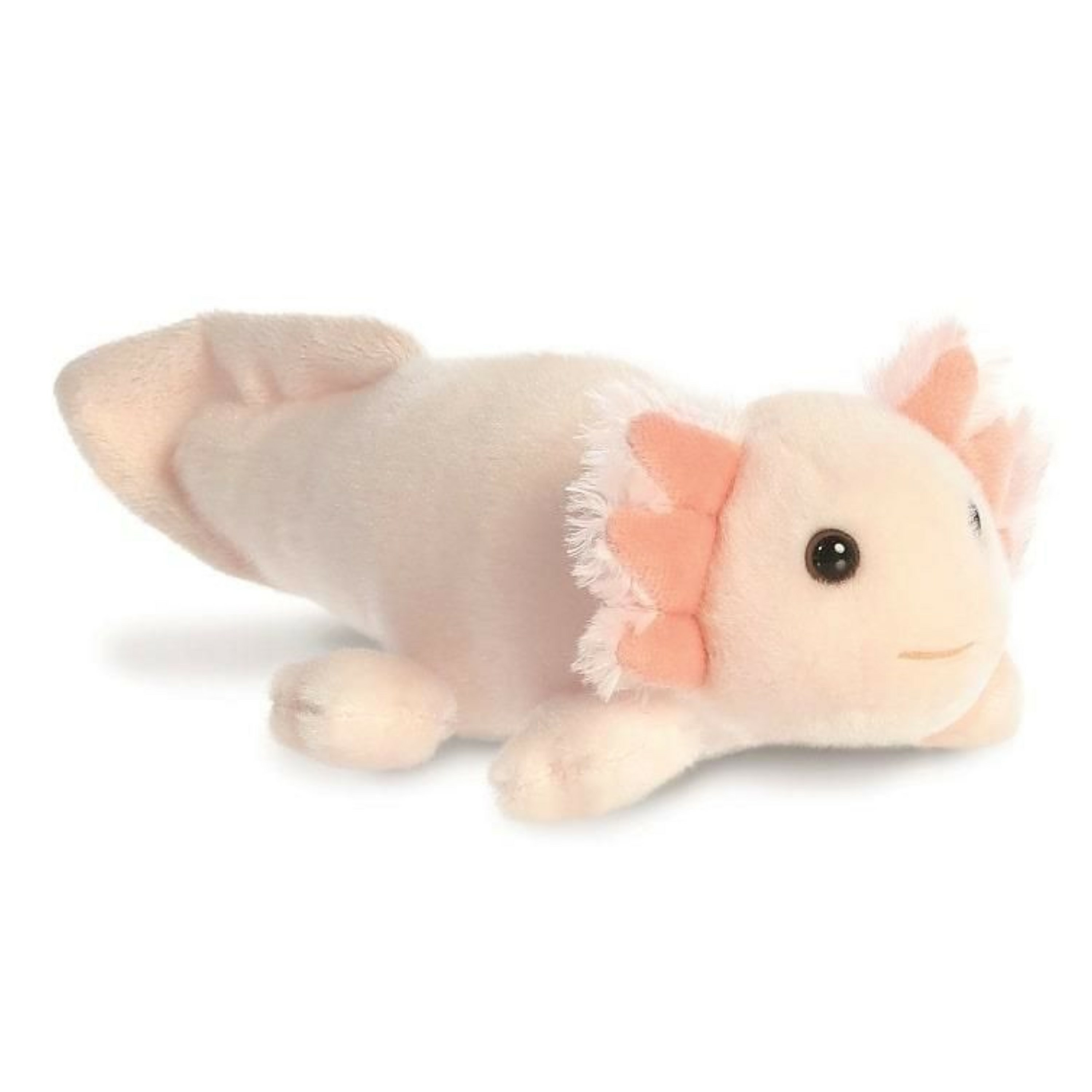Pluche knuffeldier Axolotl - roze - 20 cm - Waterdieren thema -
