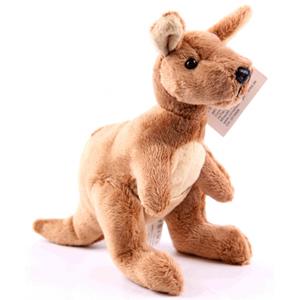 Pluche kangoeroe knuffel 19 cm -