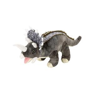 Nature Planet Pluche dinosaurussen Triceratops knuffels 28 cm -