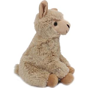 Pluche beige alpaca/lama knuffel 24 cm zittend -