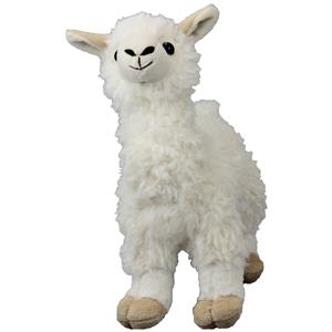 pluche lama knuffeldier - wit - lopend - 24 cm -