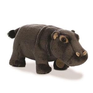 Aurora Pluche dieren knuffels nijlpaard van 27 cm -