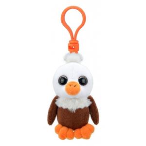 Merkloos Pluche mini knuffel vogel adelaar sleutelhanger 9 cm -